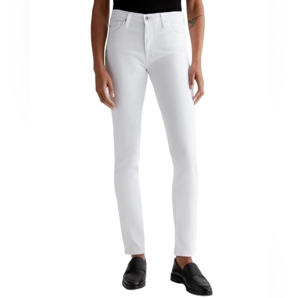 Adriano Goldschmied the prima cigarette leg white stretch premium denim size 31 - Picture 1 of 14